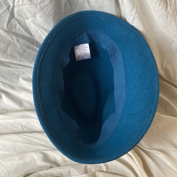 Blue/Teal 100% Wool Phandora Bucket Hat - Picture 4 of 6